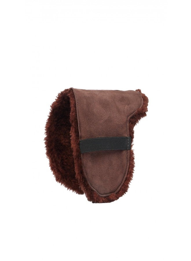 LeMieux Toy Pony Showing Numnah for Toy Pony - Soft Suede & Cotton Lining - Suitable for Ages 3 Years + - Gift for Kids - Brown - Image 1